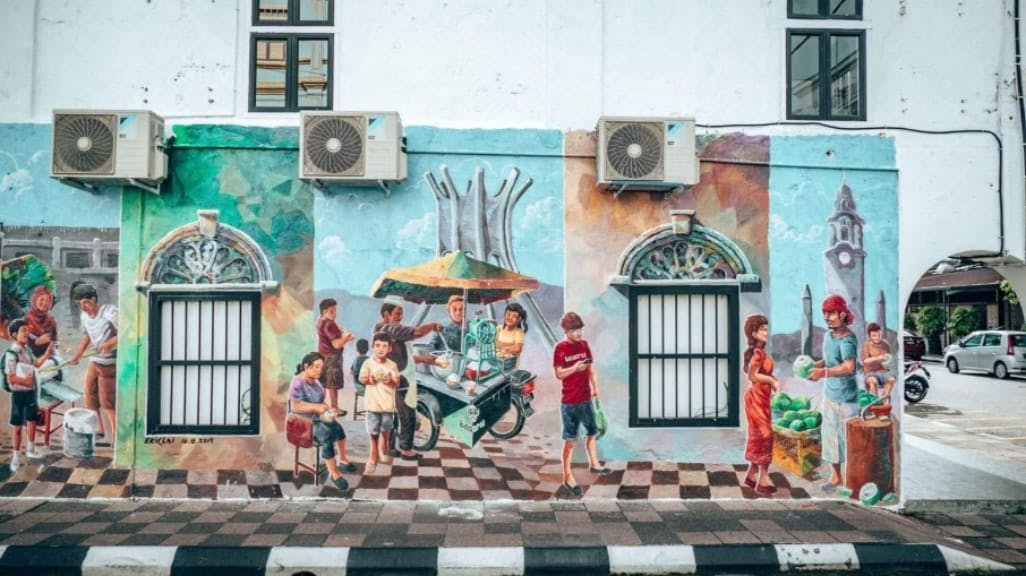 Mural Art's Lane: A Colorful Display of Street Art